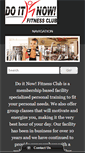 Mobile Screenshot of doitnowfitnessclub.com