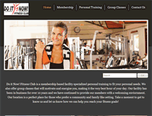 Tablet Screenshot of doitnowfitnessclub.com